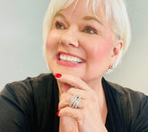 Affinity Sterling Silver Goldclad Diamonds Bold Highway Ring, Size 6